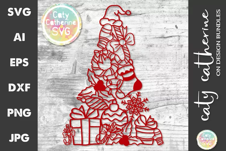 Christmas Elements Christmas Tree SVG Cut File