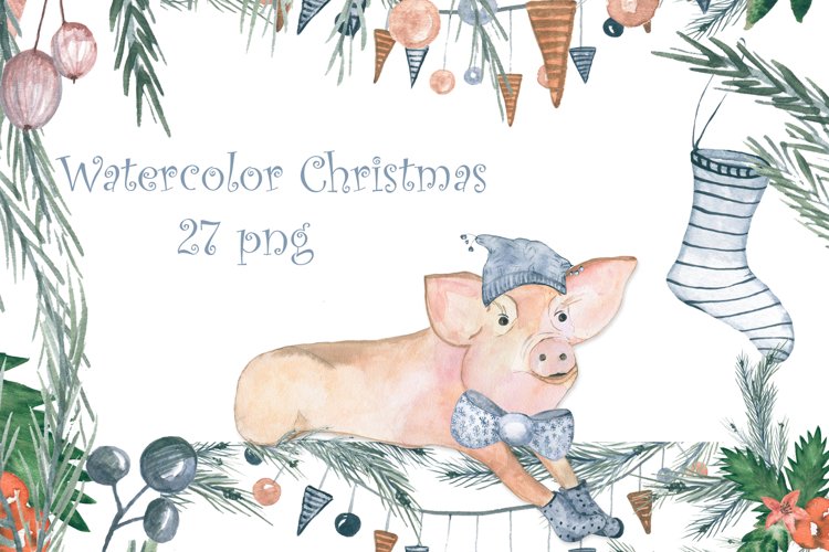 Watercolor Christmas example image 1
