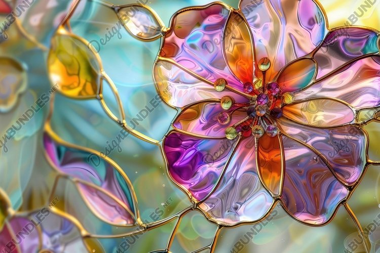 Stained Glass Texture Image 13