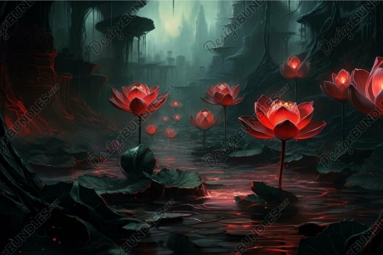 Lotus Flower Clipart Image 12