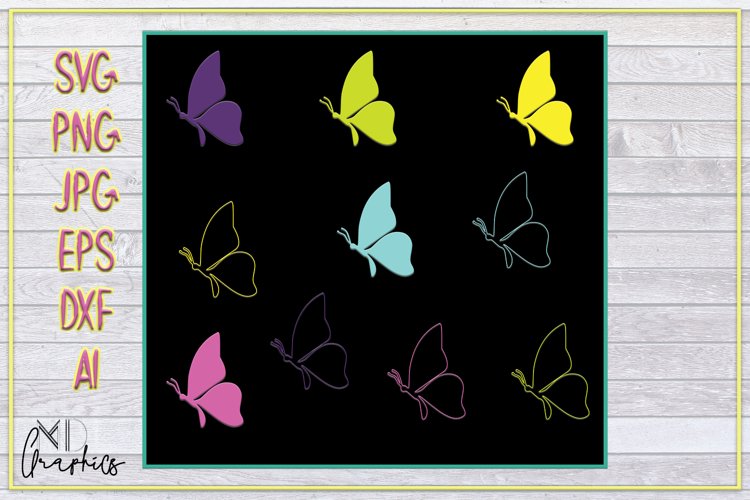 Butterflies Images for cricut, SVG printable DOWNLOAD, PRINT example image 1