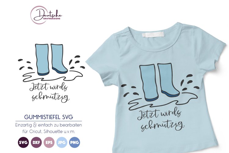 Regen SVG | Gummistiefel SVG
