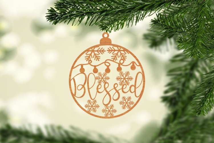 Christmas Ornament For Paper and Laser Design