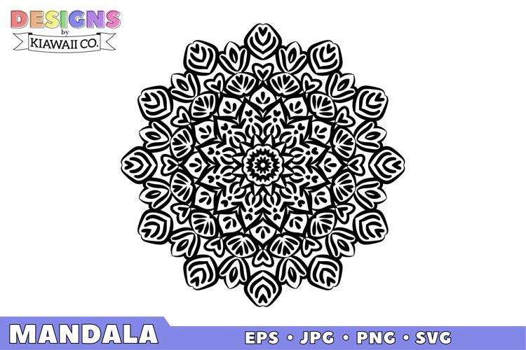 Mandala 5 EPS, JPG, PNG, SVG example image 1