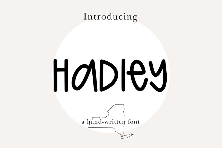 HADLEY FONT- Cute, Quirky, Mixed Capital, Handwritten Font example image 1