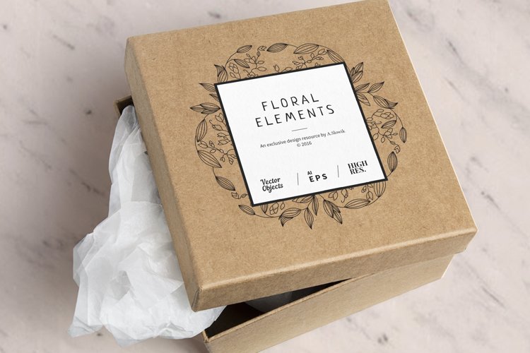 12 Floral design elements/ Pro example image 1