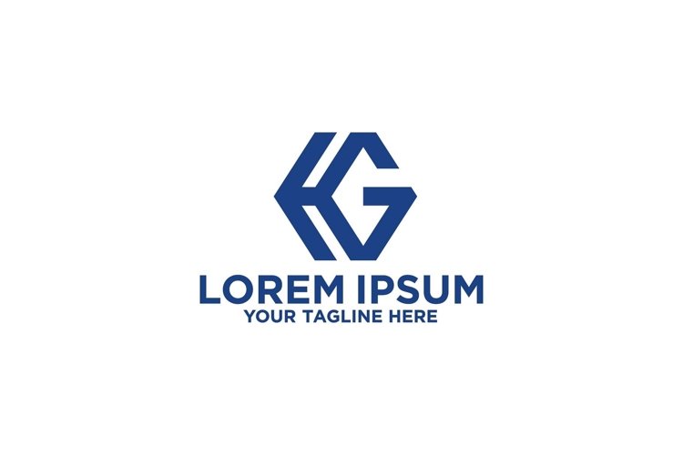 Letter H G, construction logo