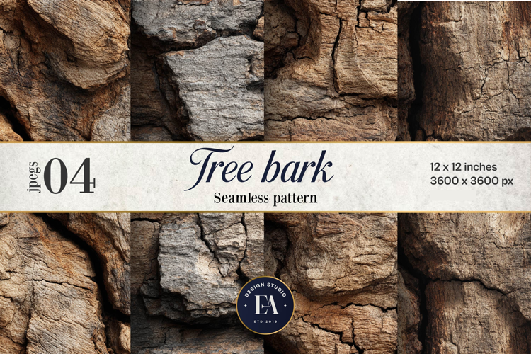 Tree Bark Digital Paper 4 JPEG
