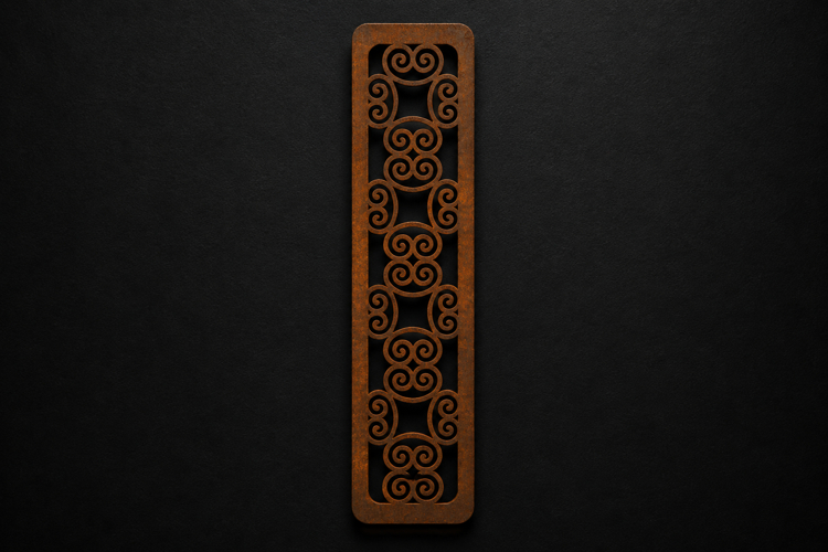 Elegant Swirl Wooden Bookmark for Book Lovers