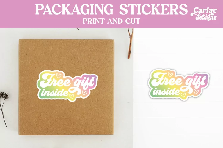 Packaging Stickers, Free Gift Inside