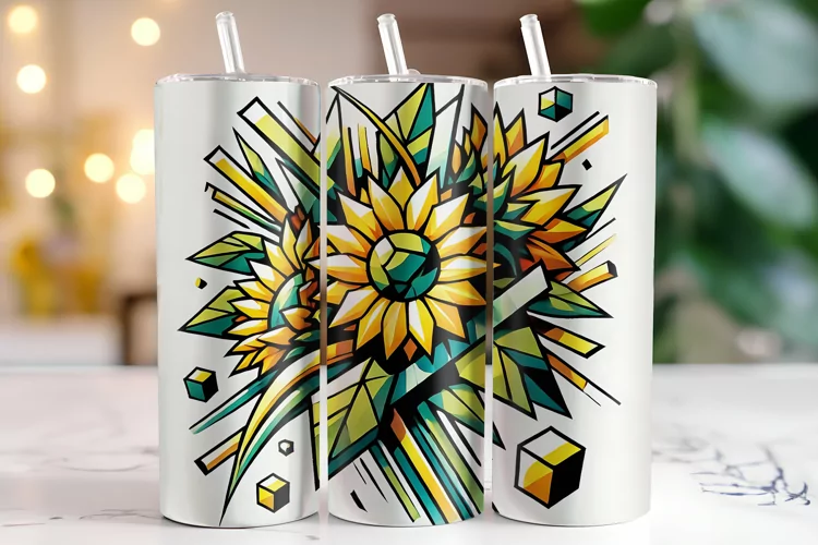 Flowers Tumbler Wrap | Sublimation | Tumblers
