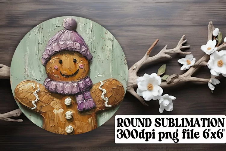 Radiant Sublimation Coasters, Gingerbread