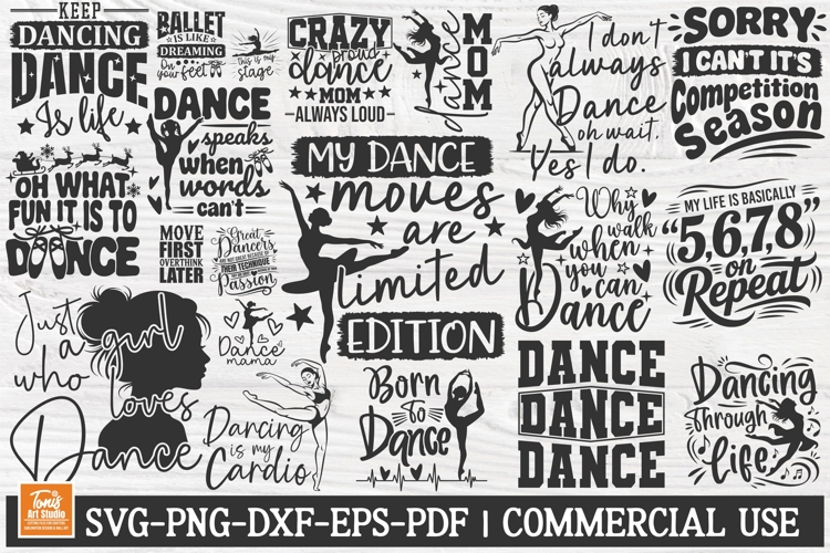 Dance SVG Bundle| Dancer Quotes Svg| Dance Life Svg | Ballet