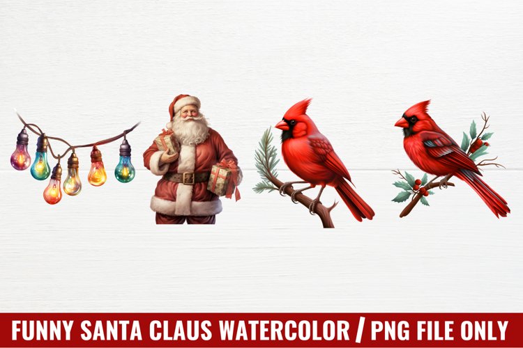 Christmas Watercolor Clipart Image 7
