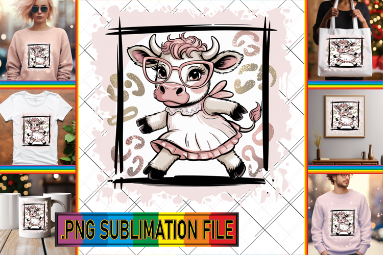 Cow Sublimation Designs Image 16