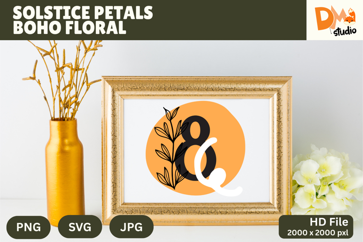 Floral Monogram Letter Svg