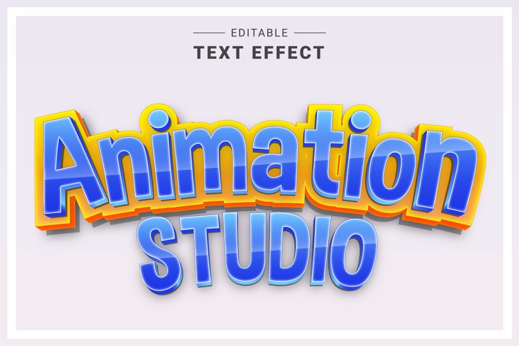 Editable Text Effect for Illustrator. Vector Graphic styles