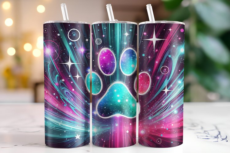 Paw Tumbler Wrap | Sublimation | Tumblers example image 1