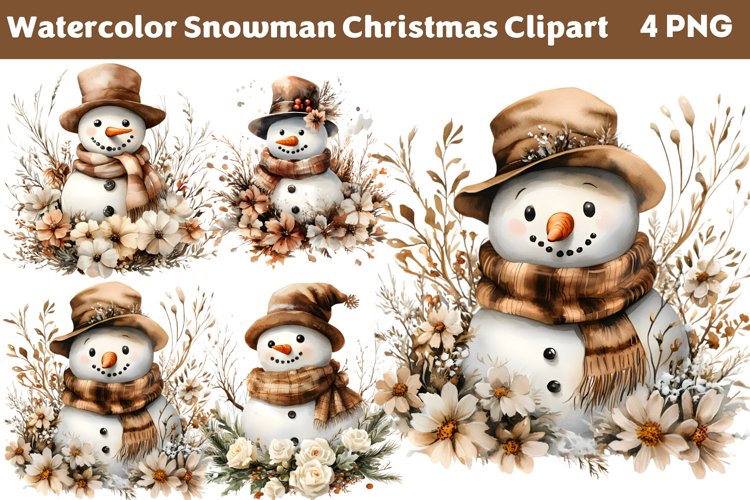 Snowman Clipart Image 9