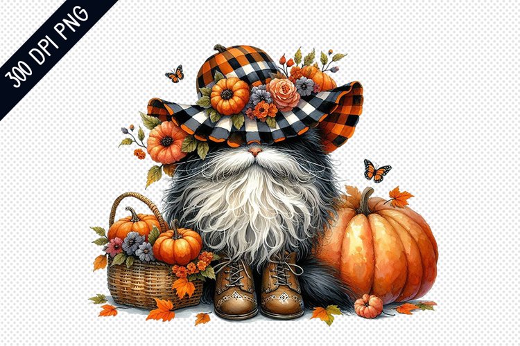 Halloween Cat Sublimation - Clipart PNG Design