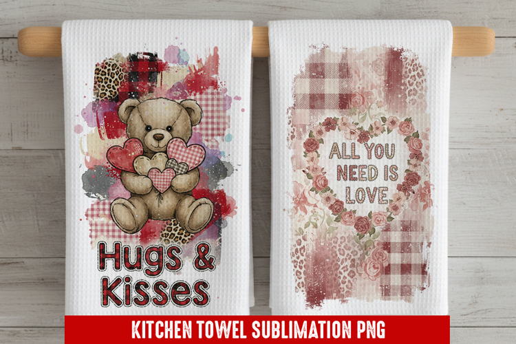 All you need is love - Kitchen Towel Sublimation, Kitchen To