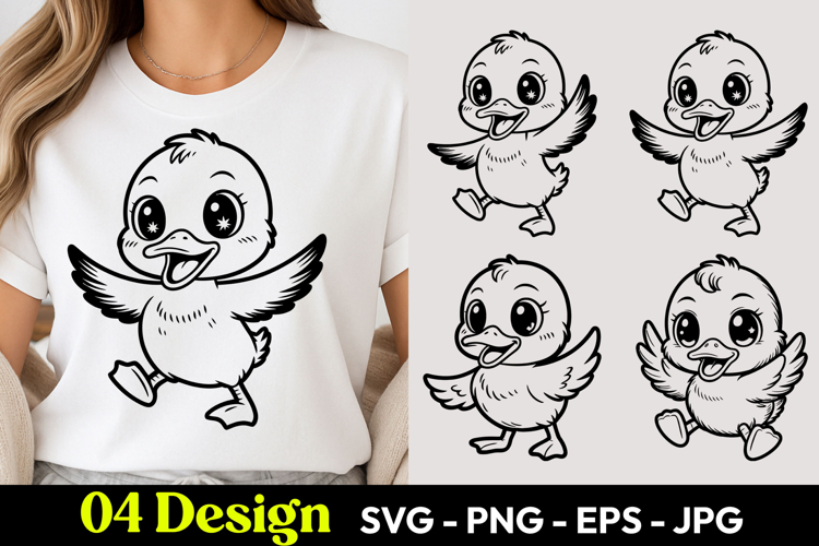 Cute Little Chick SVG PNG
