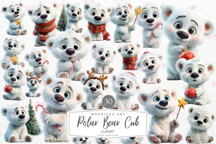 Polar Bear Clipart Image 4