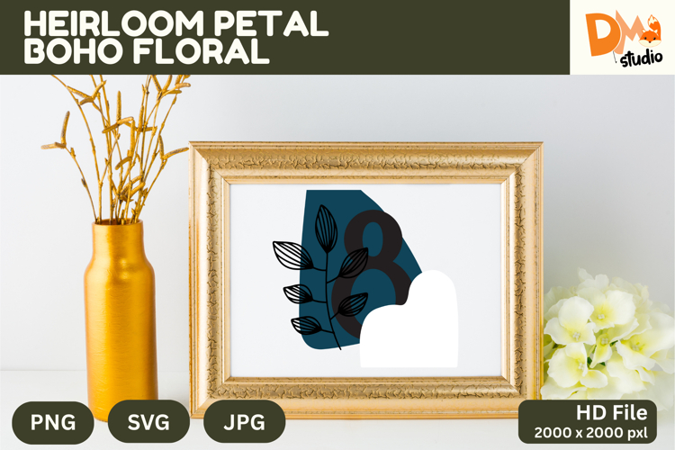 Boho Floral Svg Image 12