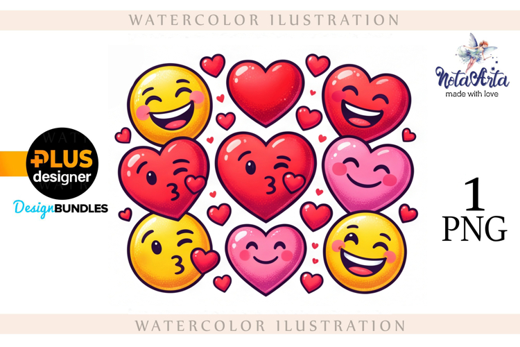 Colorful Emoji Love Collection