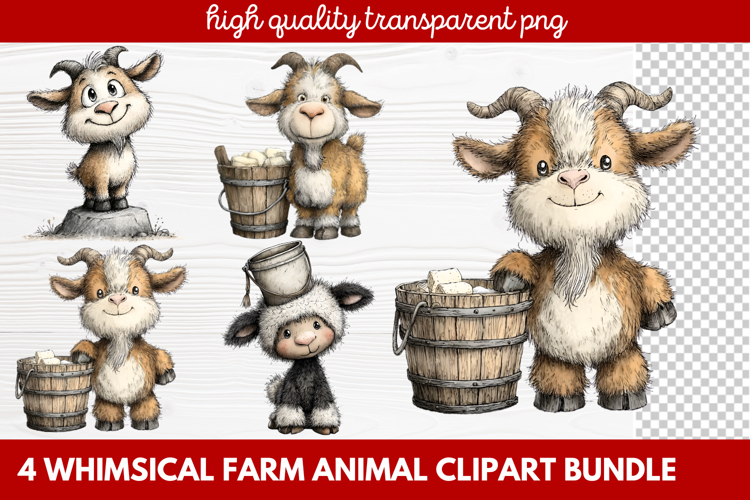 Farmhouse Animals Clipart Image 9