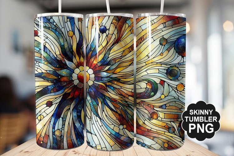 Stained On Stained Glass Tumbler Warp - Tumbler Design
