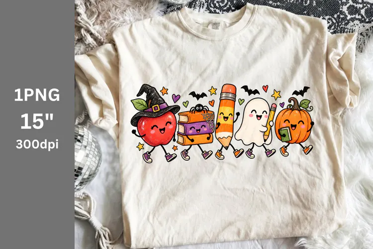 Fall PNG, Halloween PNG, Teacher Halloween PNG