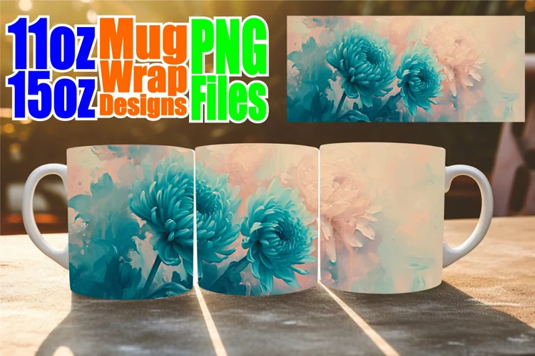 Blooming Spring Mug: Sublimation Design