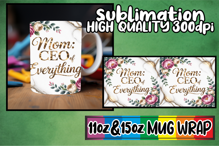 Wholesome joys 11oz 15oz mug wrap, Mother's Day