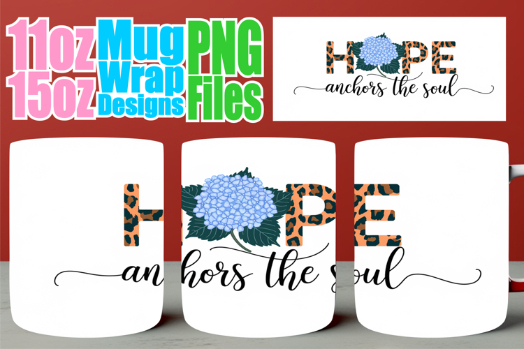 Unique flair 11oz 15oz mug wrap, Christian