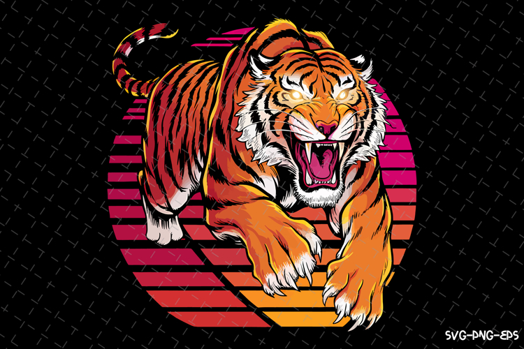 Tiger Silhouette Image 8