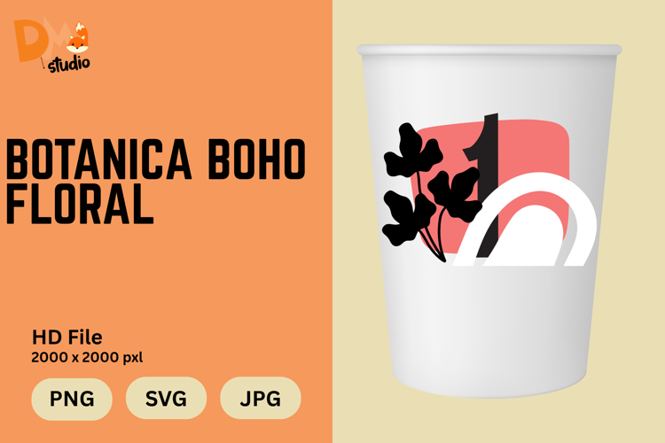 Boho Floral Svg Image 8