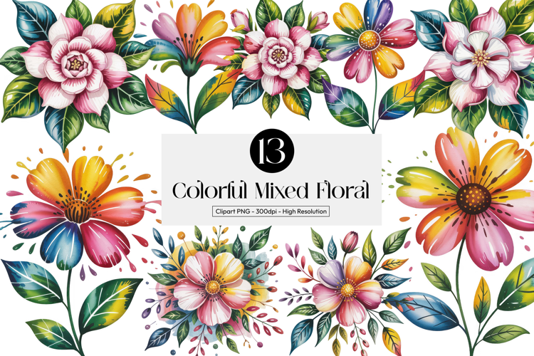 Colorful Mixed Floral