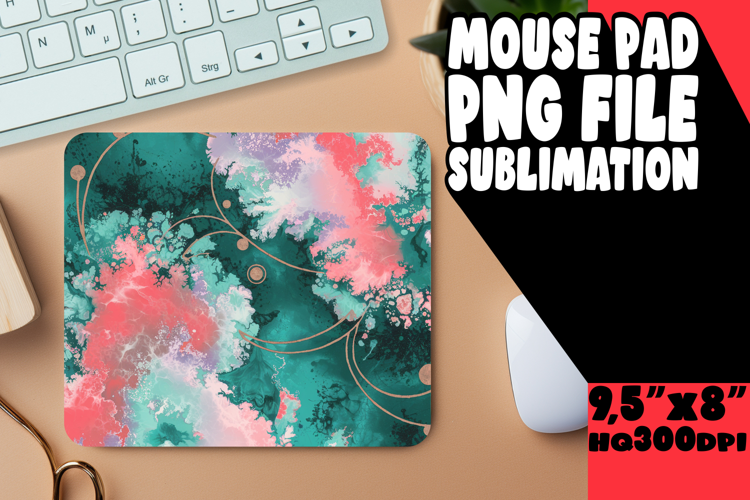 JOYFUL MOUSE MAT SUBLIMATION STYLE, Abstract Pattern