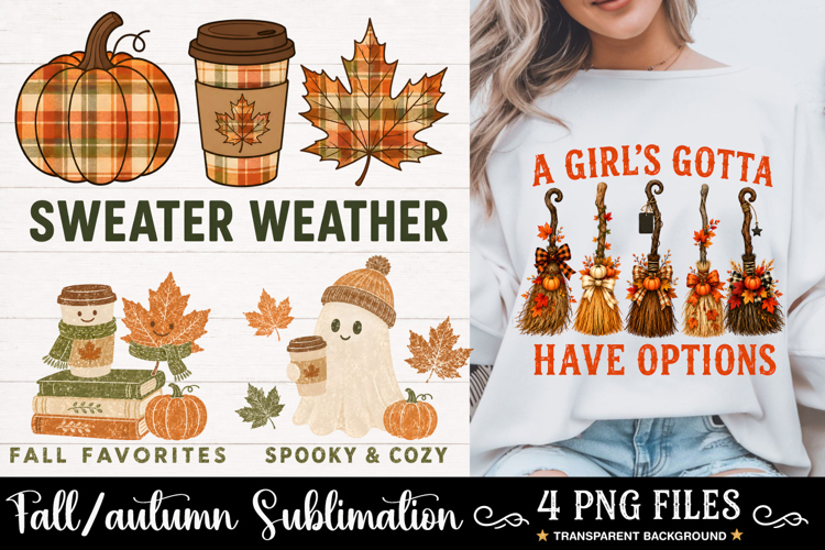 Autumn Halloween Witch Broom PNG, A Girl’s Gotta Have Option