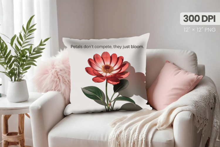 Inspirational Quotes Pillow PNG Motivational PNG Sublimation