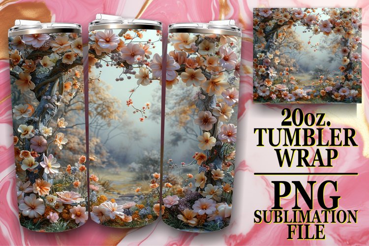 Blossom Bliss Tumbler Design example image 1