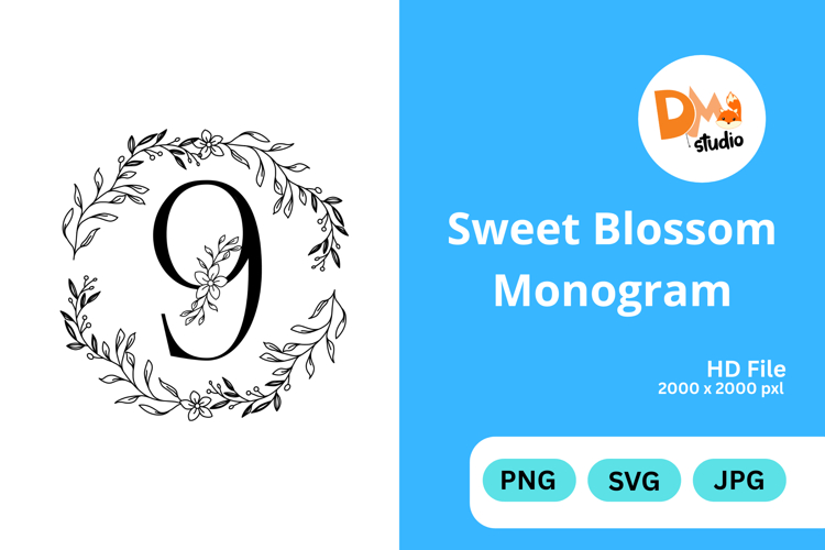 Sweet Blossom Monogram