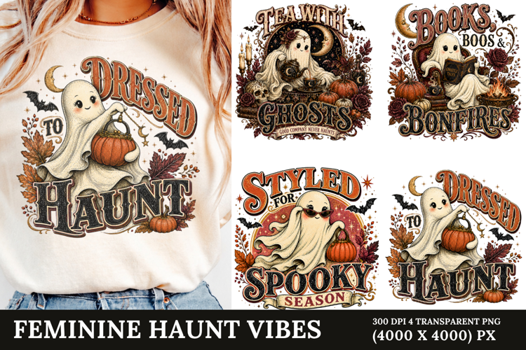 Feminine Haunt Vibes PNG
