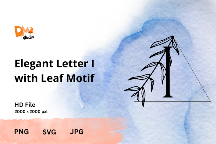 Leaf Monogram Svg Image 16