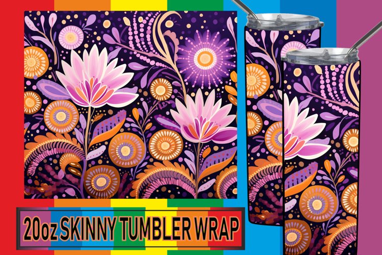 Color Carnival Extravaganza: Sublimation Tumbler Design example image 1