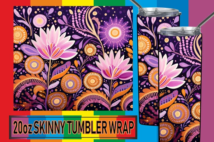Color Carnival Extravaganza: Sublimation Tumbler Design
