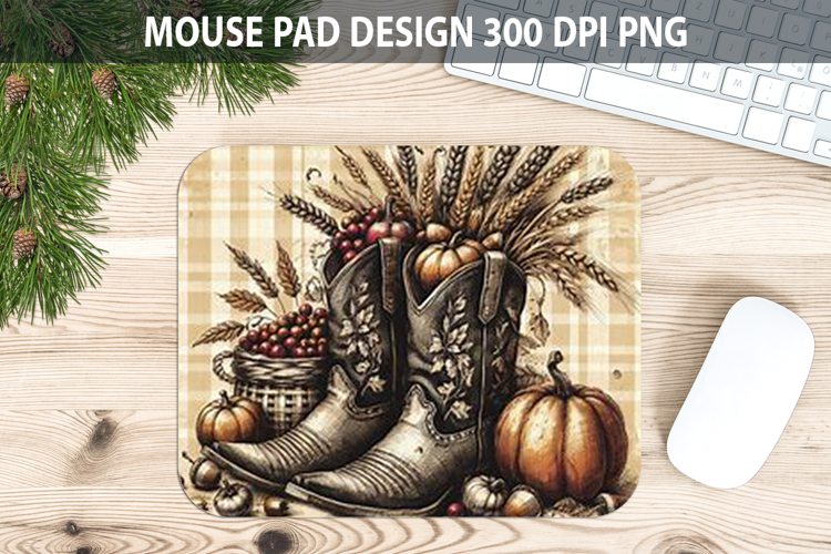 Boots Mouse pad Sublimation - Thanksgiving PNG Design