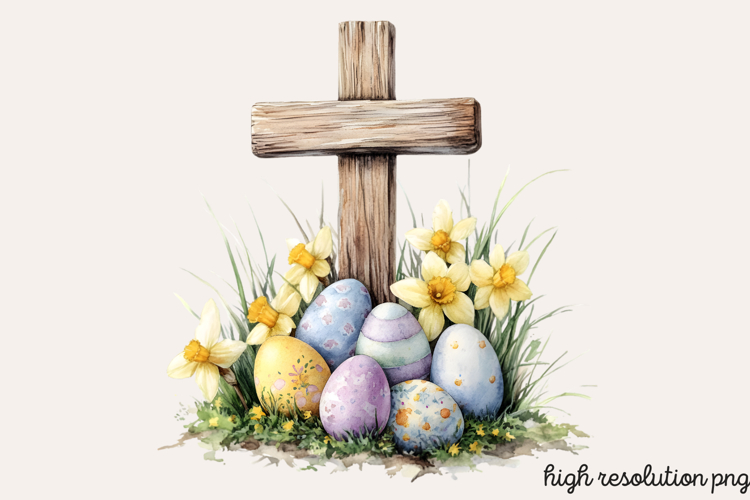 Easter Cross Clipart Image 14