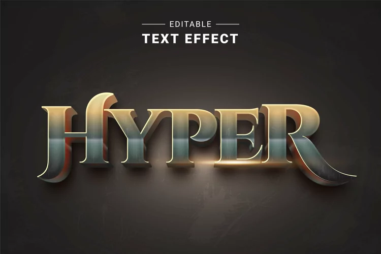 Editable Text Effect for Illustrator. Vector Graphic styles